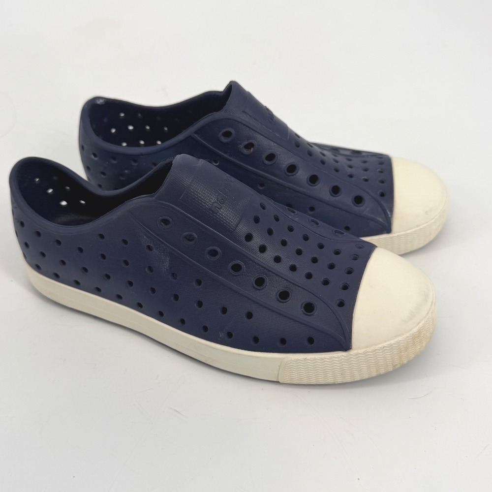 Native Jefferson Kids Navy Blue Slip On Water Shoes Sneakers Size J12